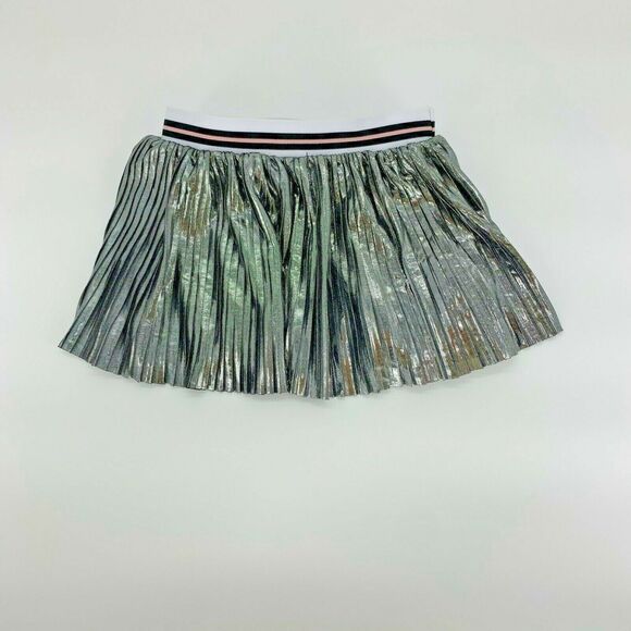Silver metallic Cheerleading Girls Mini Skirt - Picture 1 of 3